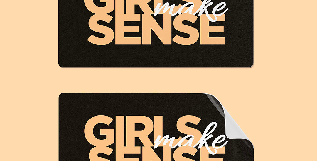 Sticker, Logo, Girlsmakesense,