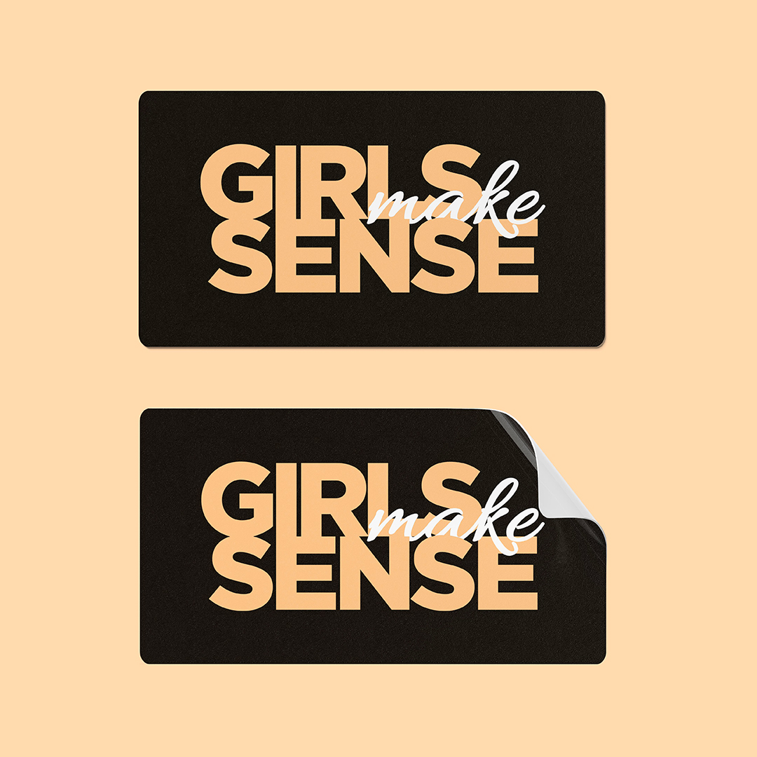 Sticker, Logo, Girlsmakesense,